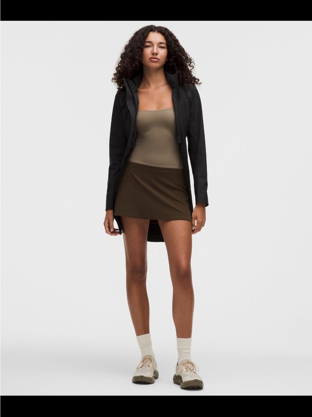 Lululemon Rain Rebel Black Raincoat size 6